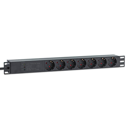 19" 1U Rack Mount 7-Output Power Distribution Unit (PDU) / Surge Protector Image 3