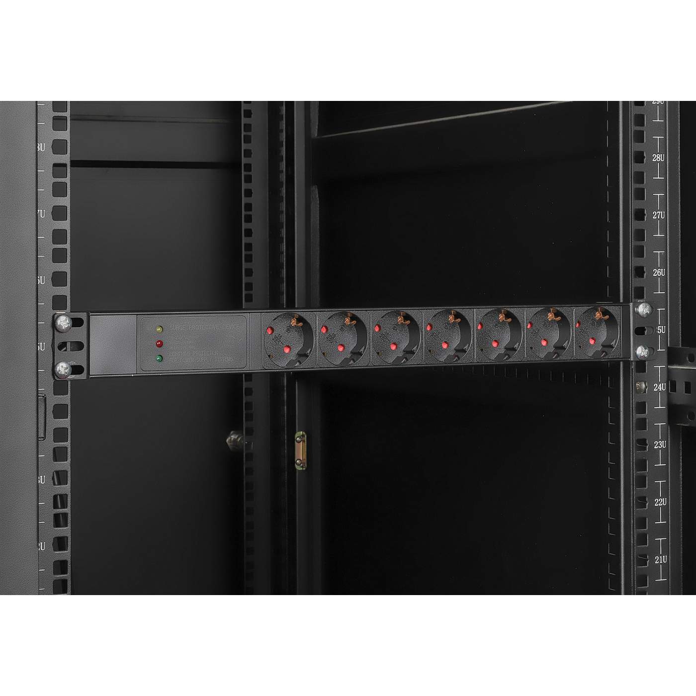 19" 1U Rack Mount 7-Output Power Distribution Unit (PDU) / Surge Protector Image 8