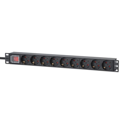 19" 1U Rack Mount 9-Output Power Distribution Unit (PDU) Image 1