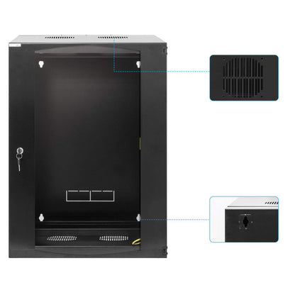 19" Double Section Wallmount Cabinet  Image 8