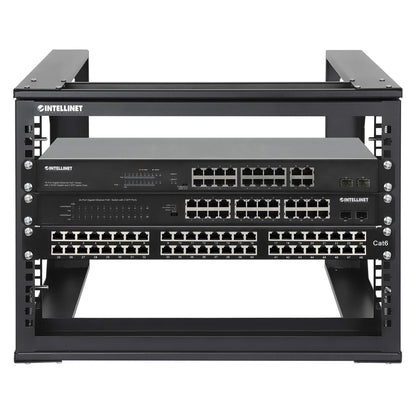 19" Wall Mount 2-Post Open Frame Network Rack, 6U Image 7