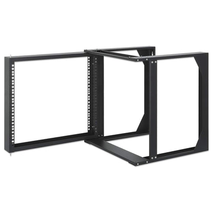 19" Wall Mount 2-Post Open Frame Network Rack, 9U Image 6