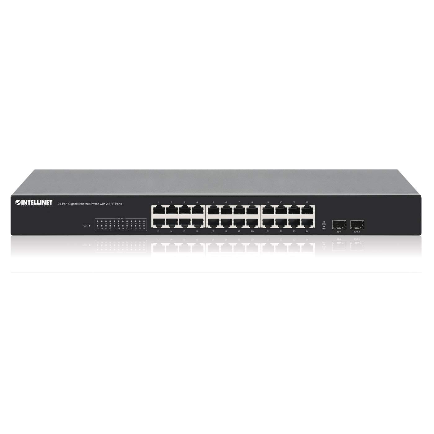 24-Port Gigabit Ethernet Switch with 2 SFP Ports Image 6