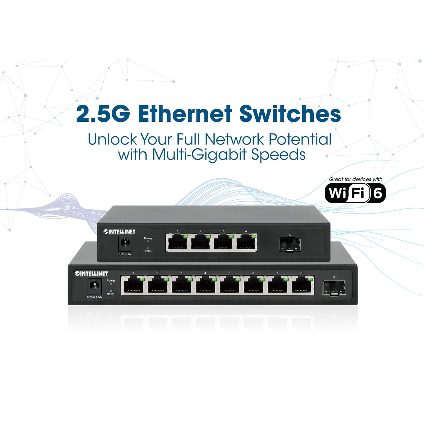 5-Port Switch w/ 4 x 2.5G Ethernet Ports & 1 SFP+ Uplink (562058