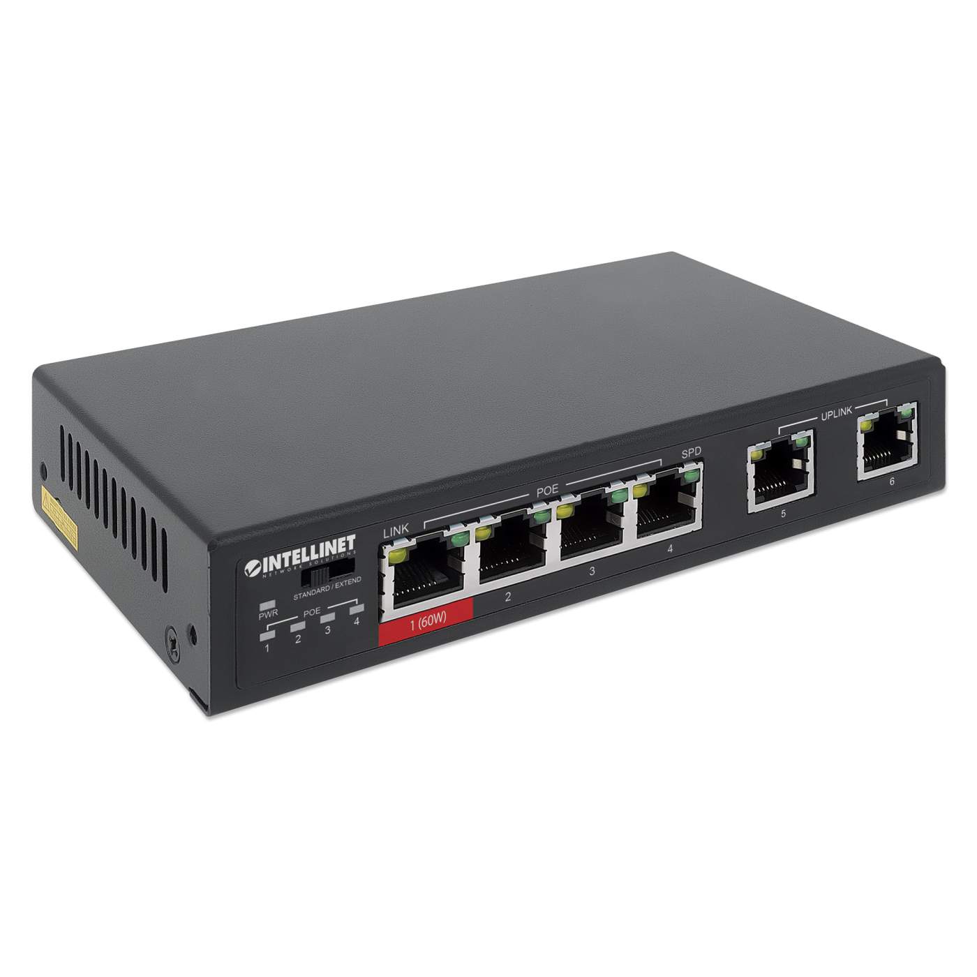 8 Port PoE Switch With 7 PoE Ports and 1 Uplink