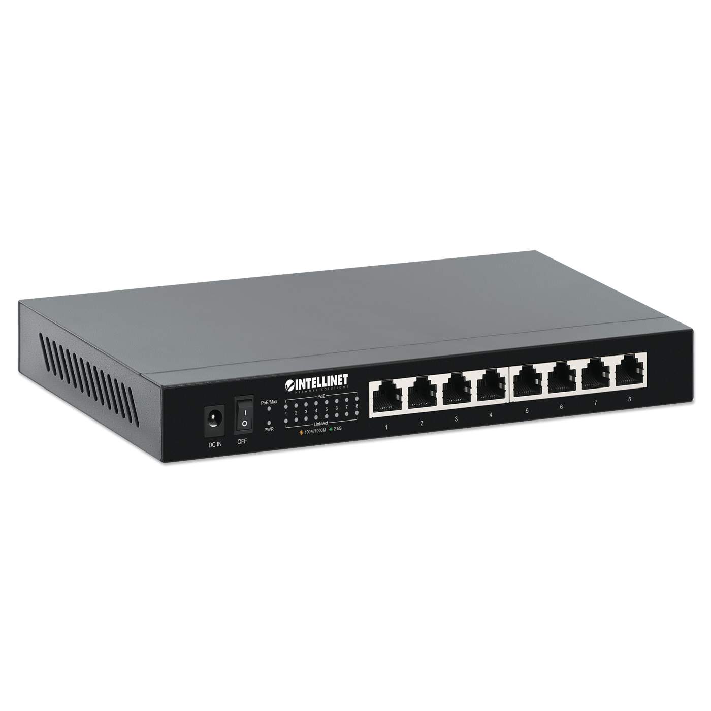 Intellinet 8-Port 2.5G Ethernet PoE+ Switch (561938) – Intellinet Europe