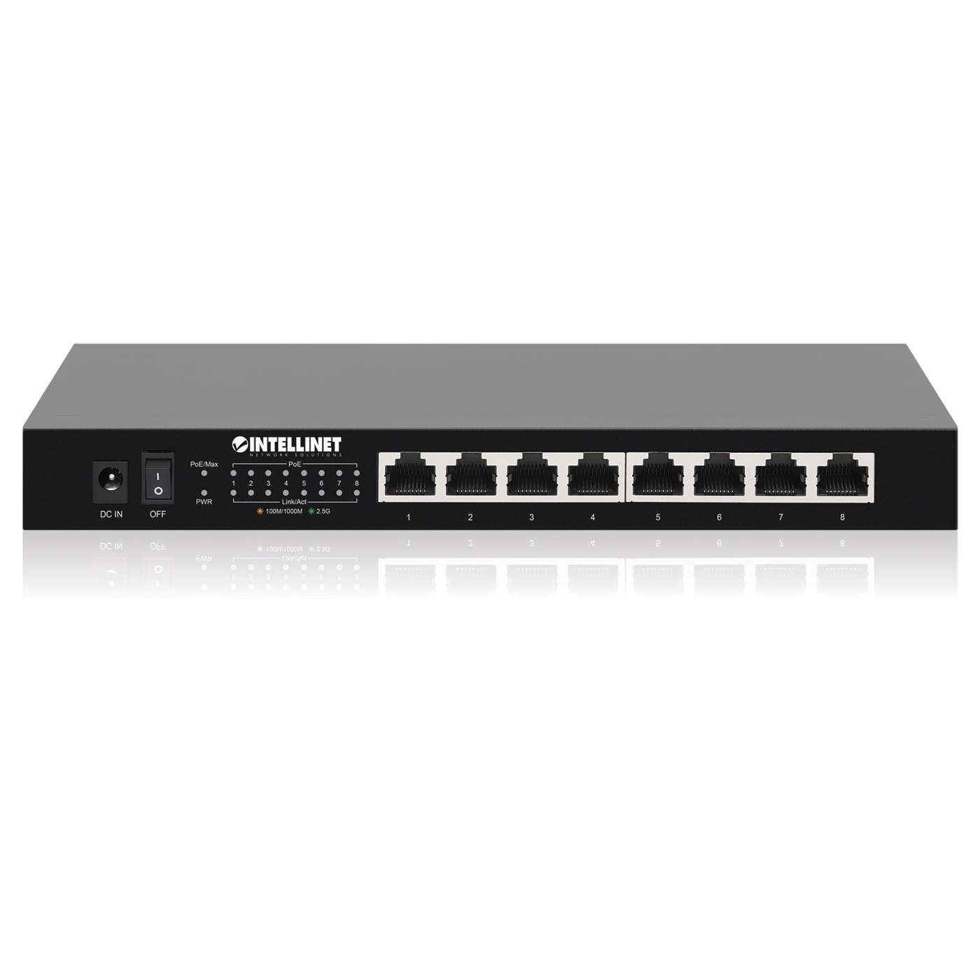 Intellinet 8-Port 2.5G Ethernet PoE+ Switch (561938) – Intellinet