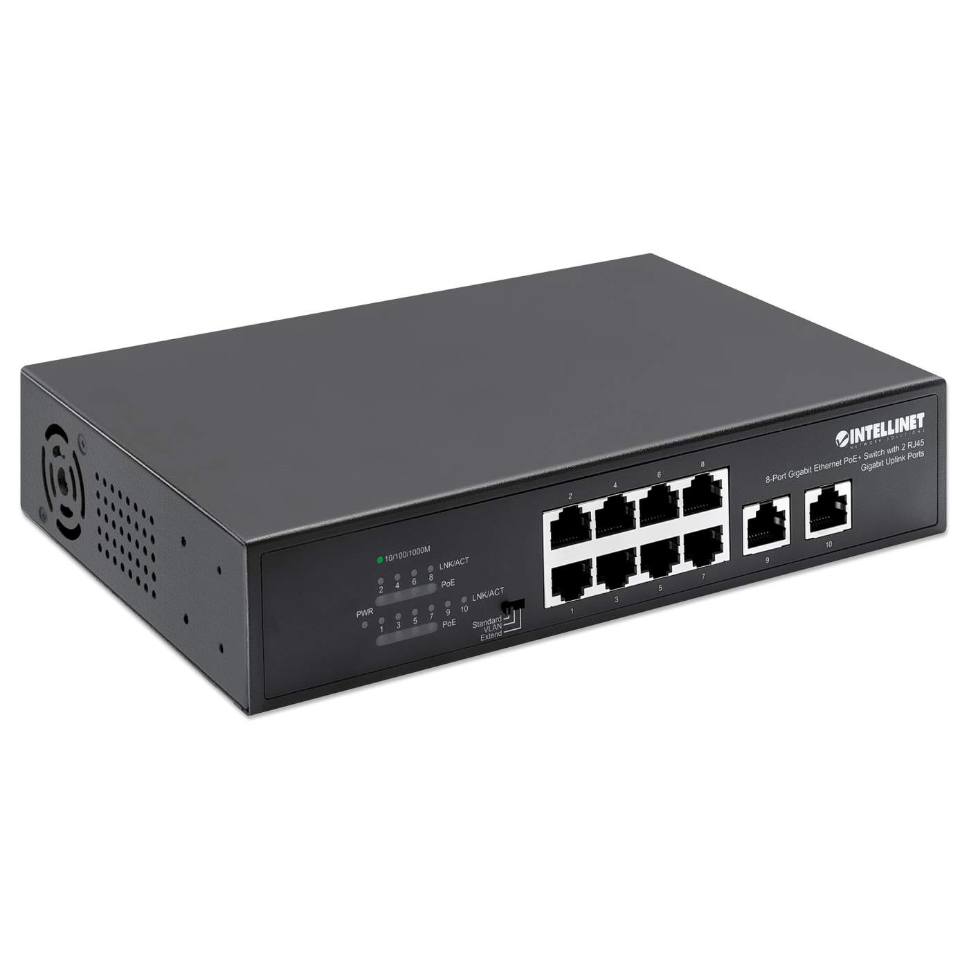  Black Box Switch - (4) 10/100/1000Mbps RJ45, 220V AC