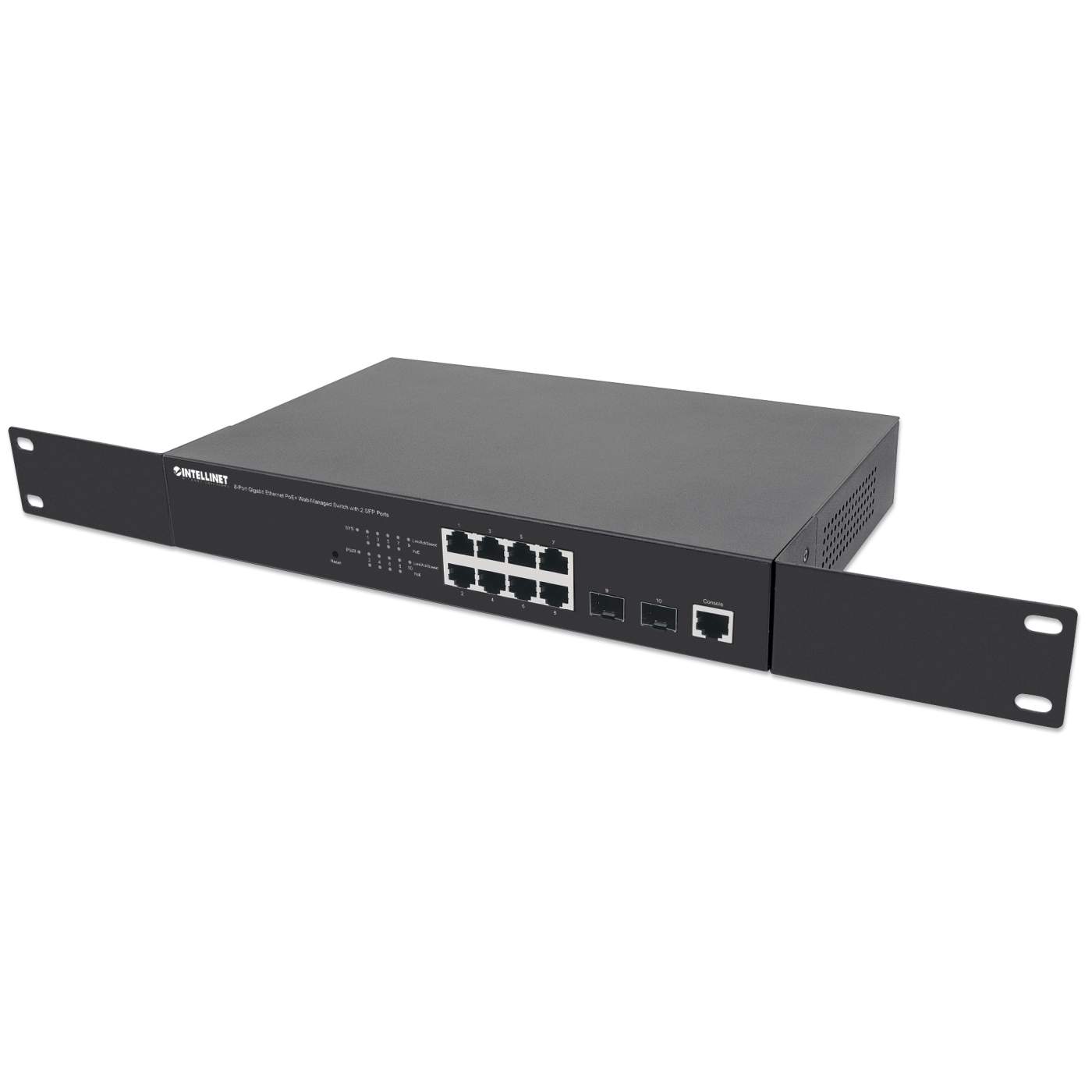 8-Port GbE PoE+ Web-Managed Switch w/ 2 SFP Ports (561167