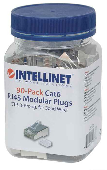 90-Pack Cat6 RJ45 Modular Plugs Packaging Image 2