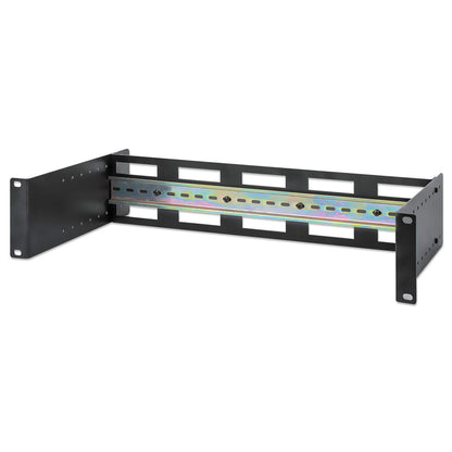 Adjustable 19" Rackmount DIN Rail Kit, 2U Image 1