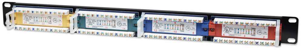Cat5e Color-Coded Patch Panel Image 3