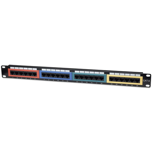 Cat6 Color-Coded Patch Panel Image 1