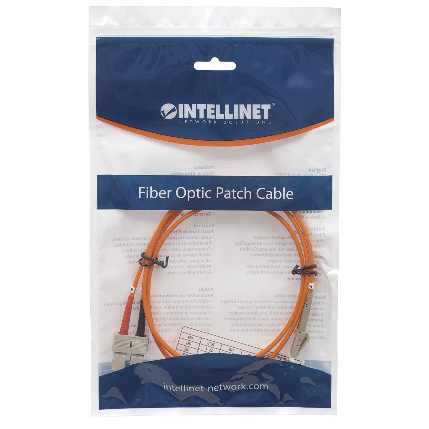 Fiber Optic Patch Cable, Duplex, Multimode Packaging Image 2