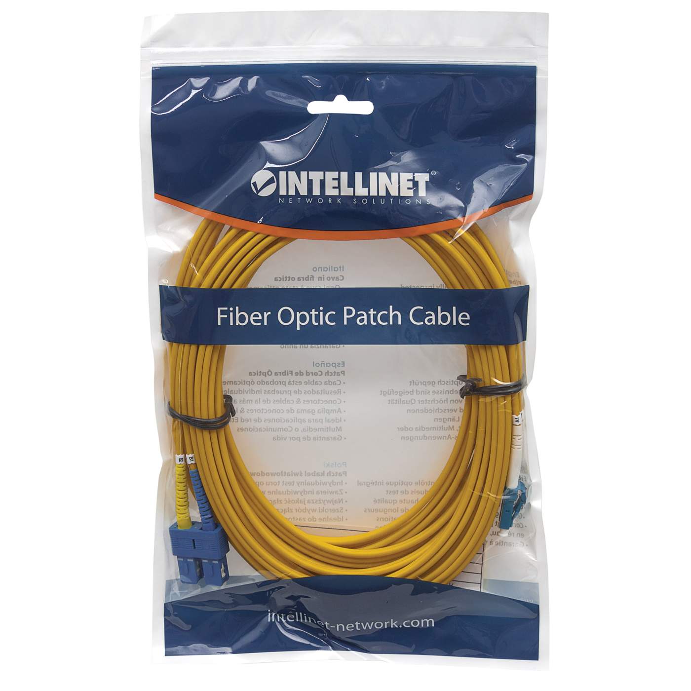 Fiber Optic Patch Cable, Duplex, Single-Mode Packaging Image 2