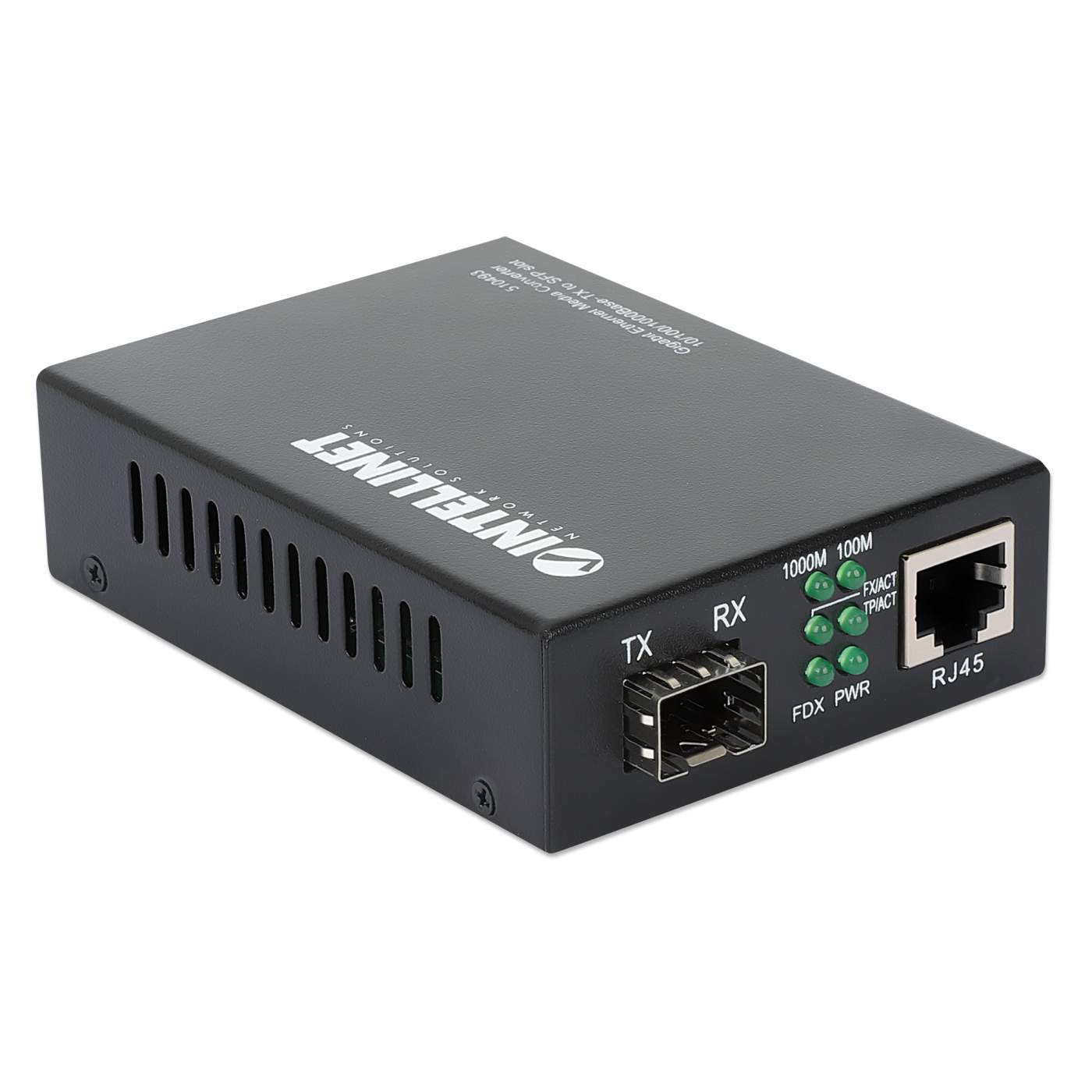 Intellinet Gigabit Ethernet to SFP Media Converter 510493