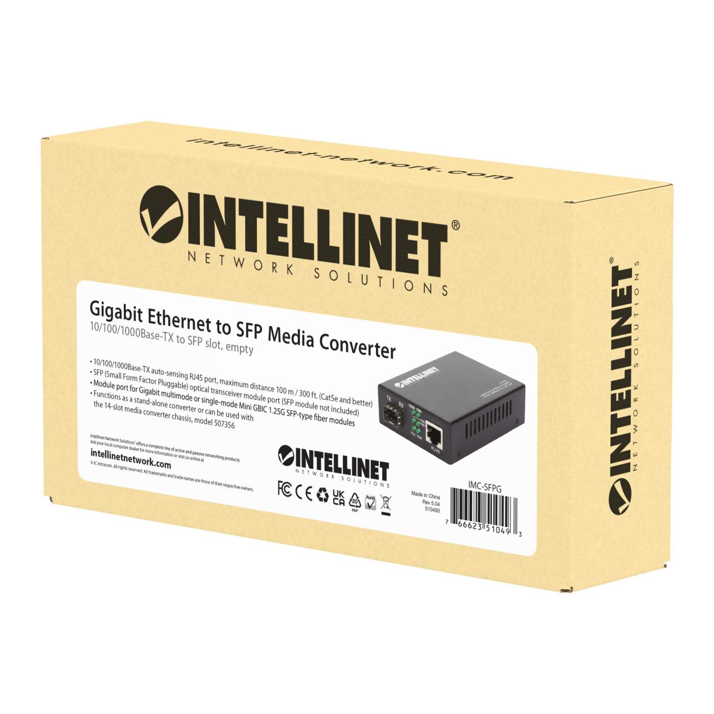 Gigabit Ethernet to SFP Media Converter Packaging Image 2