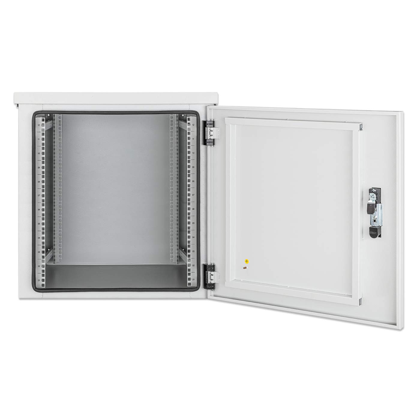 Industrial IP55 19" Wall Mount Cabinet with Integrated Fans, 12U Image 5