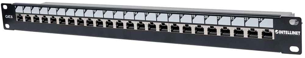 Locking 19" Cat6 Shielded Patch Panel Image 1