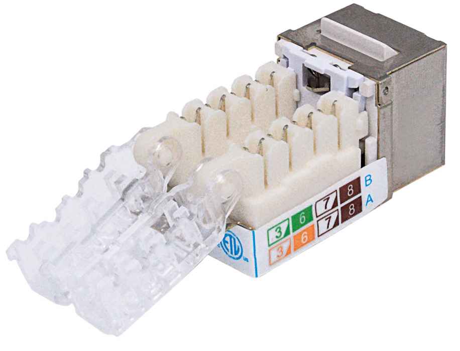 Locking Cat6A Keystone Jack Image 3