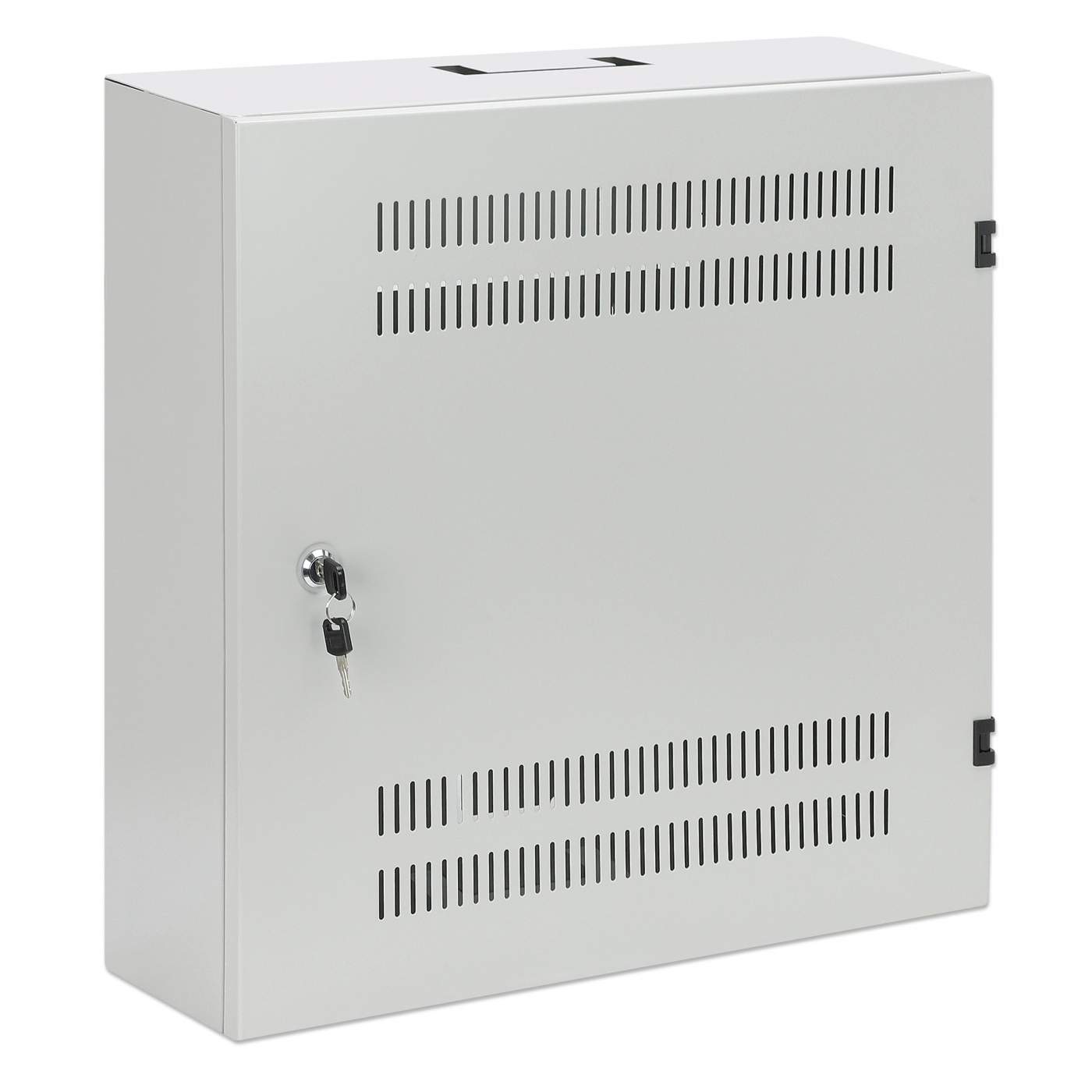 Low-Profile 19" Wall Mount Cabinet with 4U Horizontal and 2U Vertical Rails Image 2