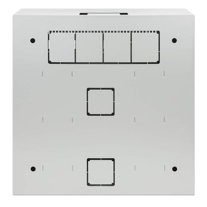 Low-Profile 19" Wall Mount Cabinet with 4U Horizontal and 2U Vertical Rails Image 4