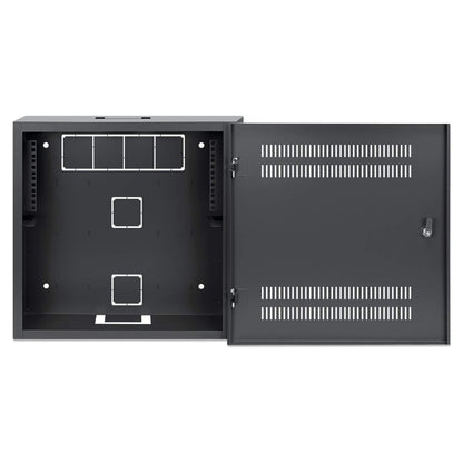 Low-Profile 19" Wall Mount Cabinet with 4U Horizontal and 2U Vertical Rails Image 5