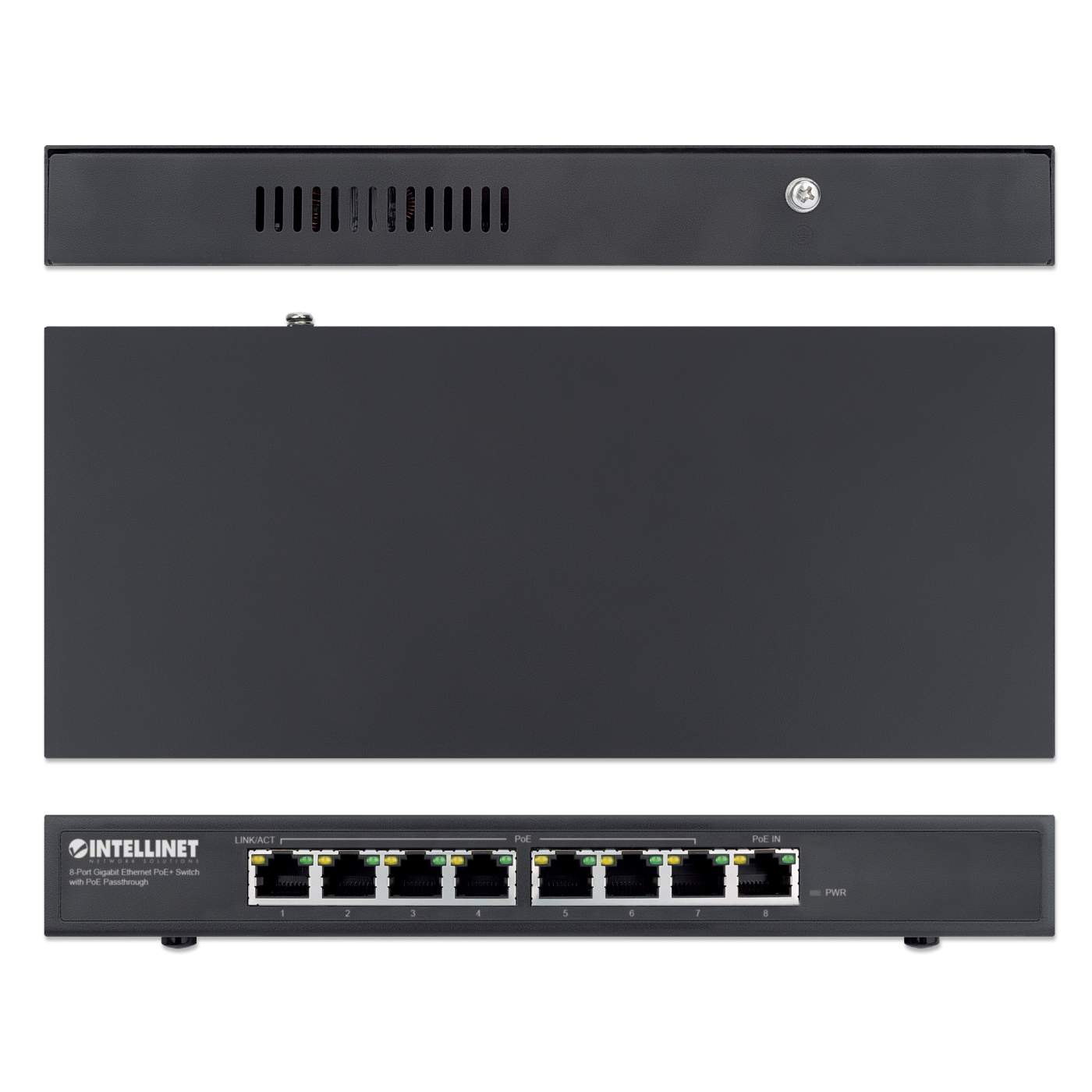 PoE-Powered 8-Port Gigabit Ethernet PoE+ Switch with PoE Passthrough Image 6